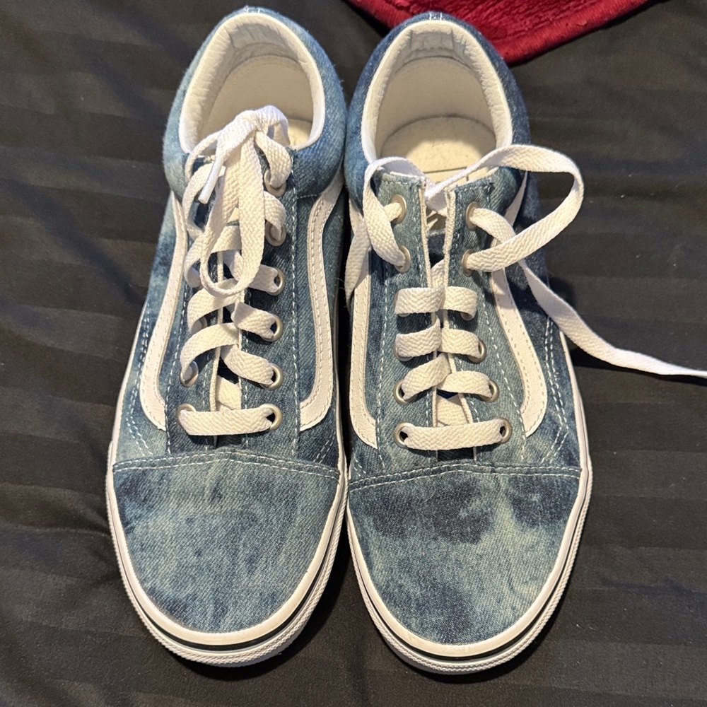 Blue and White Casual Sneakers
